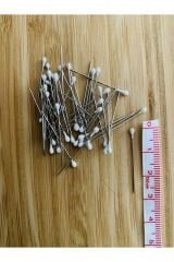 Beyaz Ince Başlı Toplu Iğne 50 Adet.