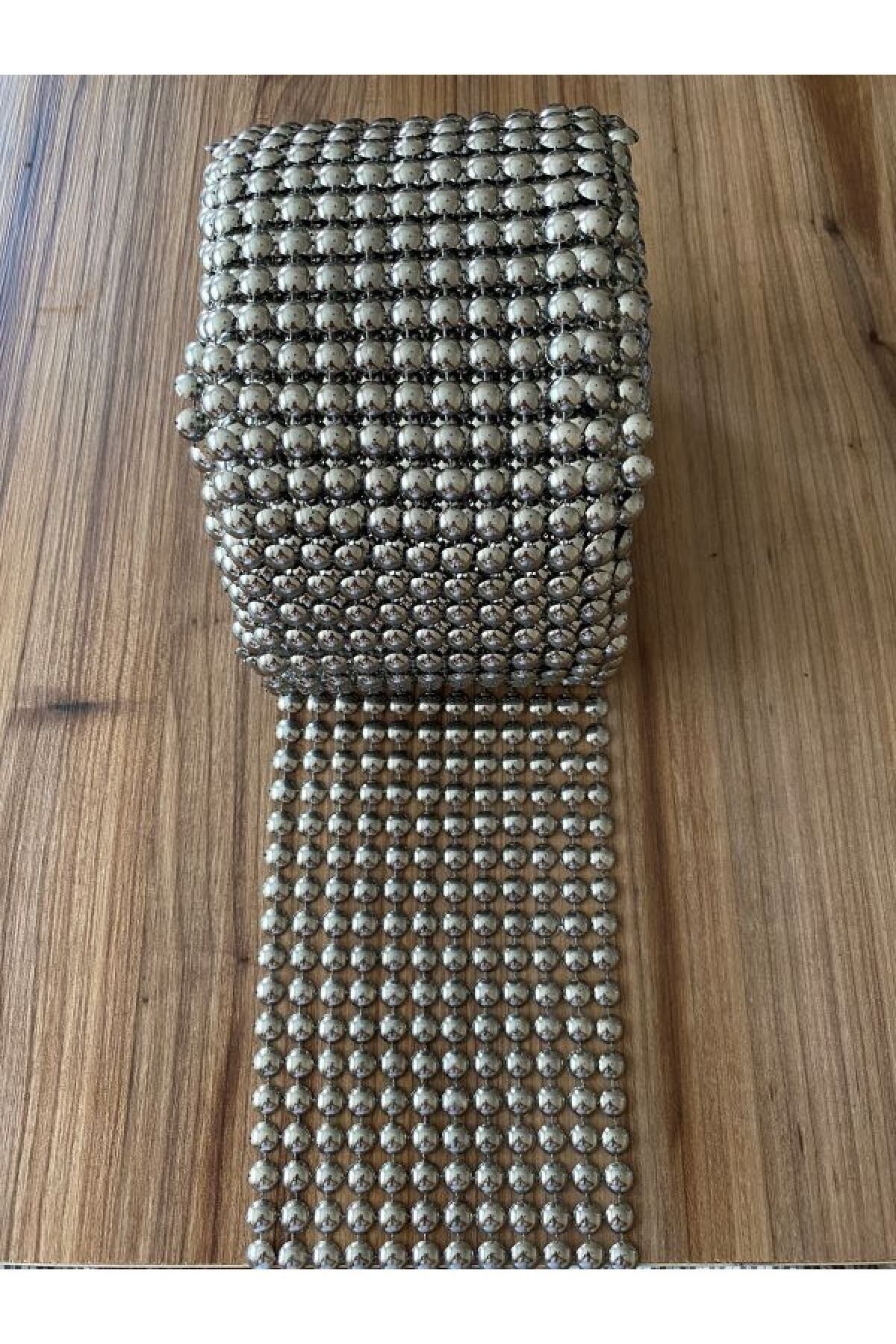 Perçin Gümüş Dekoratif Şerit 9mm.