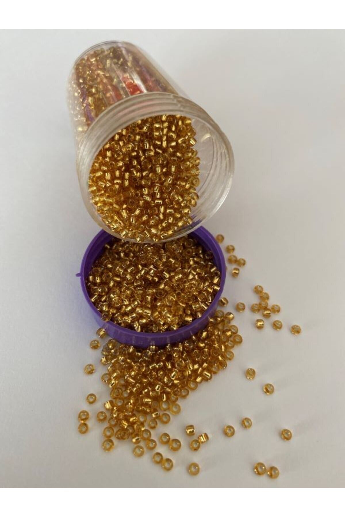 Kum Boncuk No:2 Açık Altın Sarı