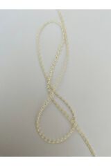 7mm Şerit Yarım Inci. Krem. 4 Metre.