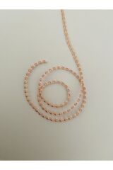 4mm Şerit Yarım Inci. Mor. 3 Metre.