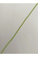 4mm Şerit Yarım Inci. Su Yeşili. 4 Metre.