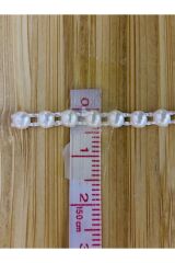 4mm Şerit Yarım Inci. Su Yeşili. 4 Metre.