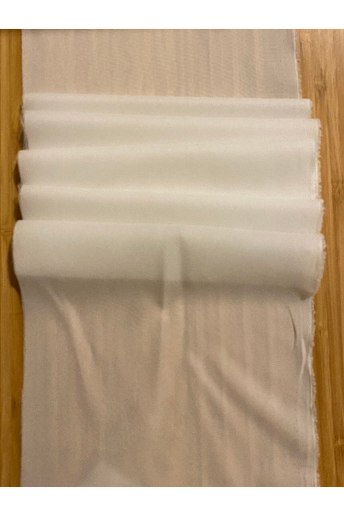 Beyaz Likralı Elastan Yapışkanlı Bez Tela. Boy: 3 metre. En: 18 cm