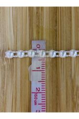 4mm Şerit Yarım Inci. Mor. 3,33 Metre.