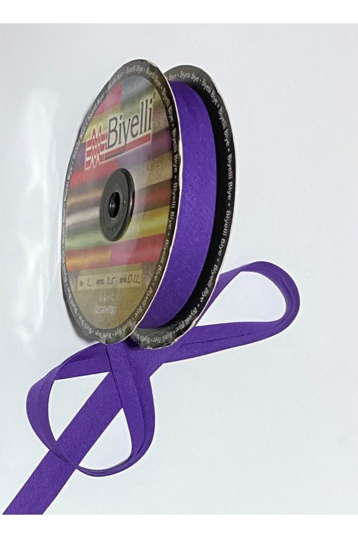 Biye (şerit) Patlıcan Moru. 2cm.