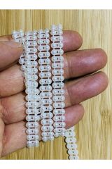 8mm Ikiz Şerit Yarım Inci. Krem. 2,8 Metre.