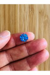 Taş görünümlü plastik pul. Ebat:11mm. Tahmini 250 adet. Renk: Gece Mavisi.