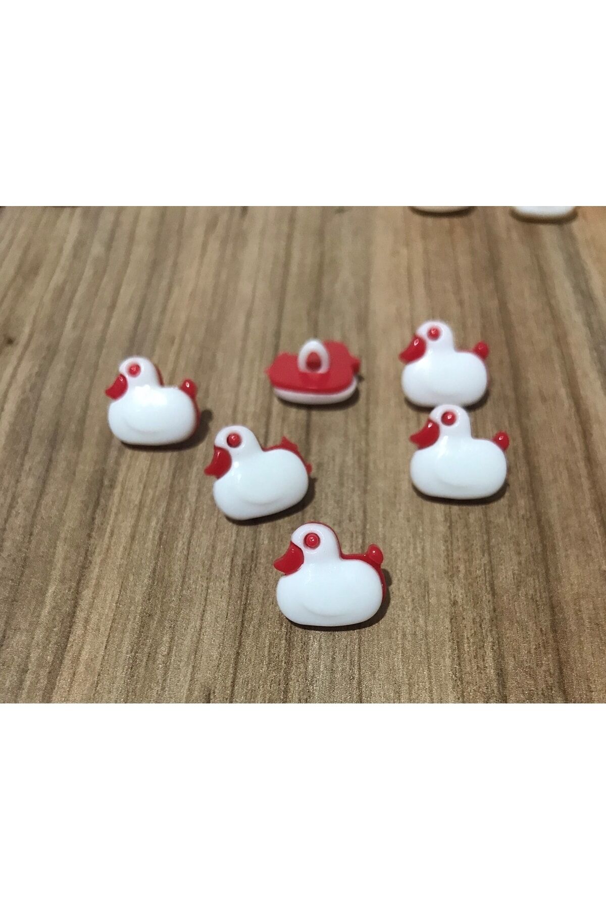 Plastik Bebek Düğmesi Ördek.