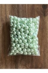 Taş Inci Boncuk 100 gram Su Yeşili 8mm. Pkt Içi Takriben: 158 Adet.