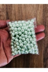 Taş Inci Boncuk 100 gram Su Yeşili 8mm. Pkt Içi Takriben: 158 Adet.