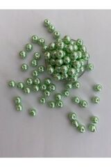 Taş Inci Boncuk 100 gram Su Yeşili 8mm. Pkt Içi Takriben: 158 Adet.