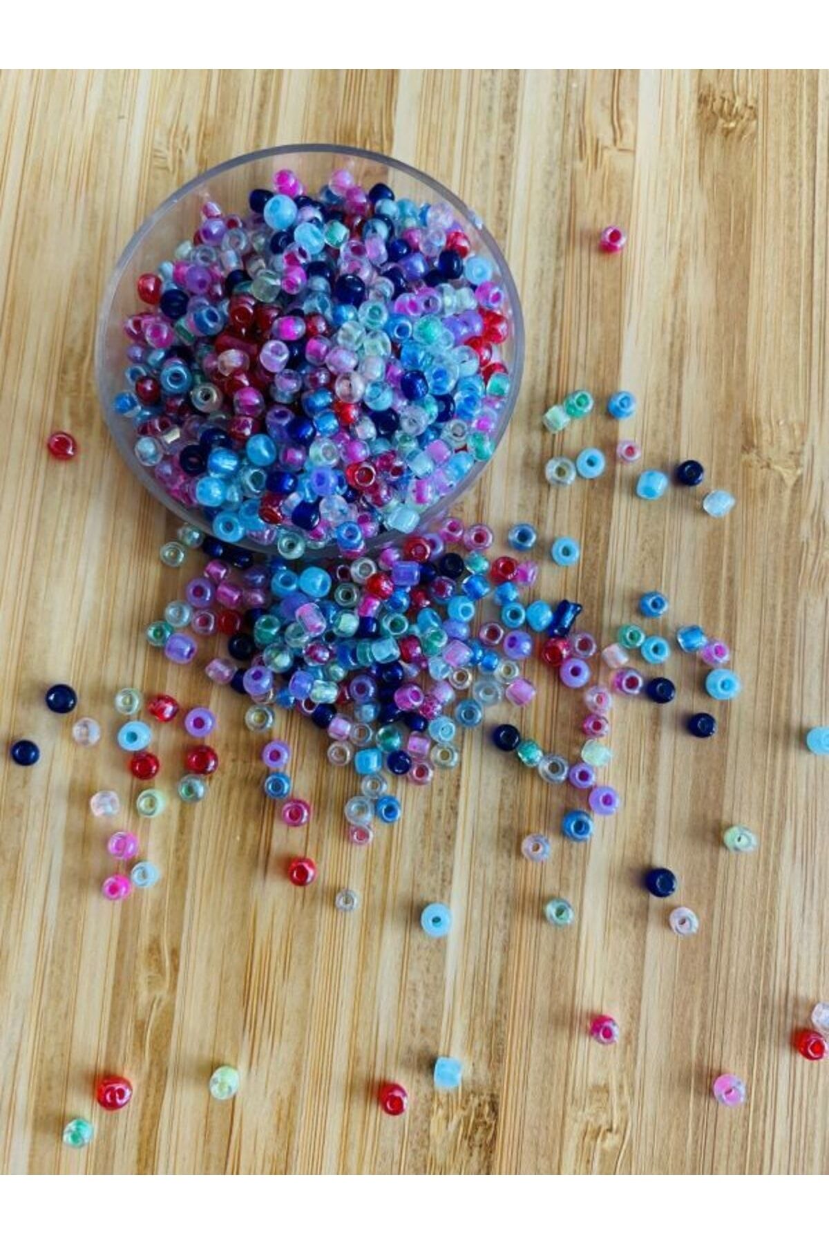 Kum Boncuk No:3 Karışık Renk.