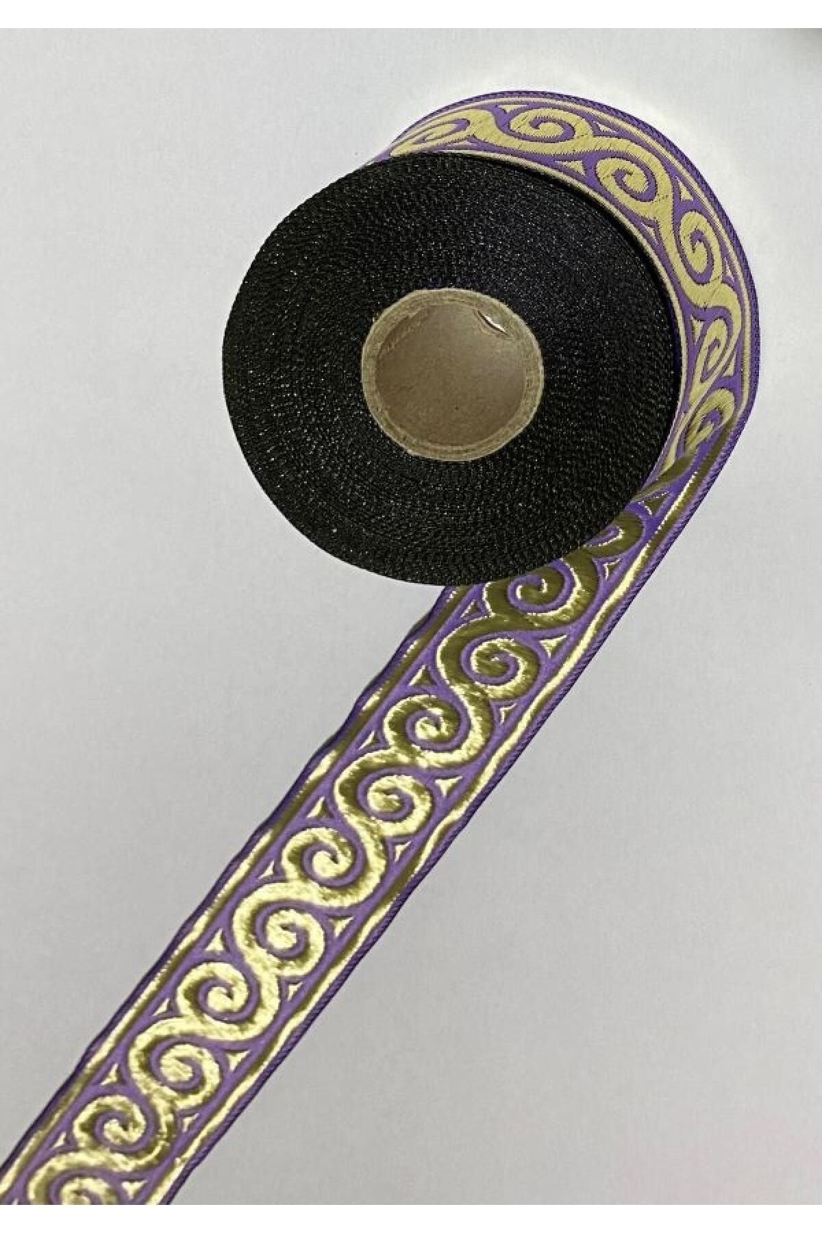 Bordür Şerit 33mmx10metre. Renk:4 Lila.