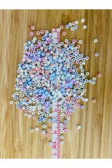 3mm Kum Boncuk. Renkli. Net:50 Gram.