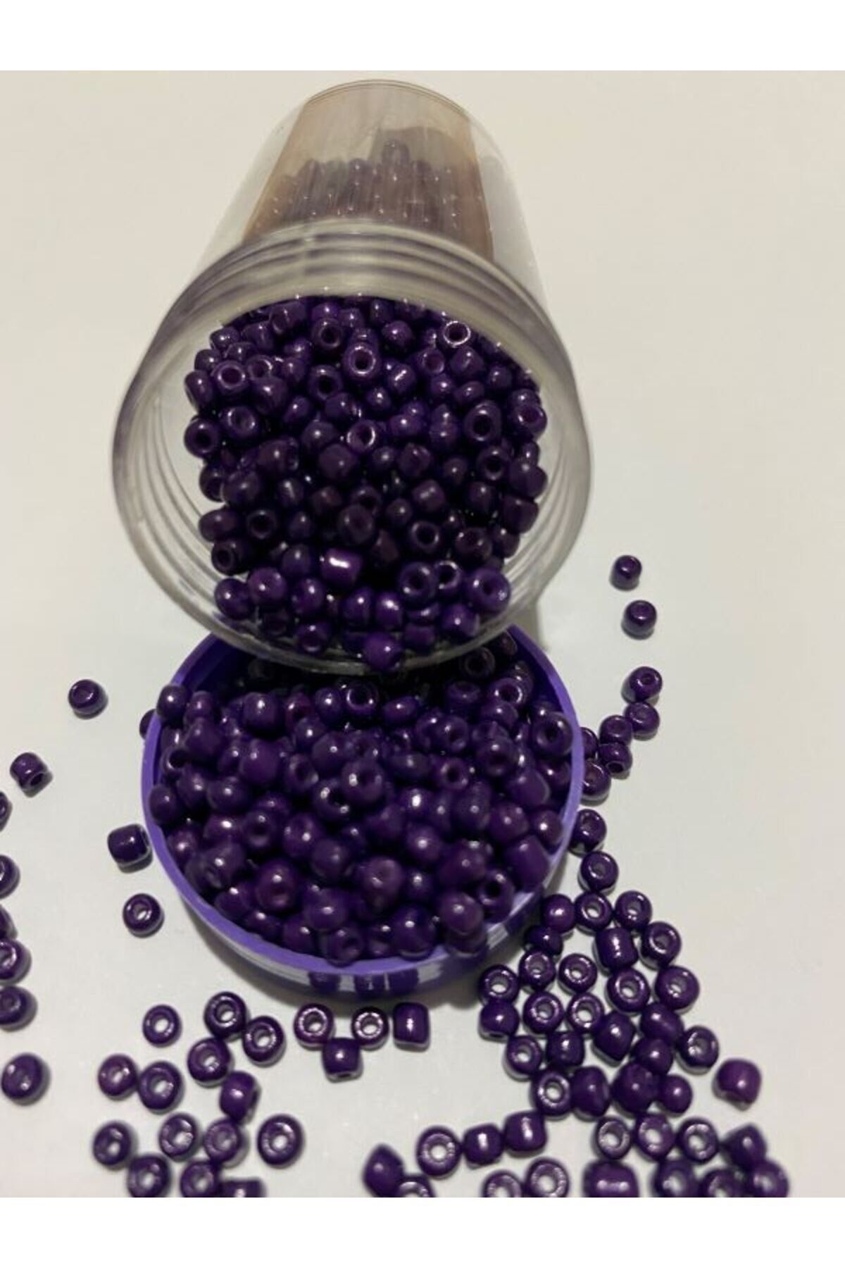 Kum Boncuk No:3 Patlıcan Moru