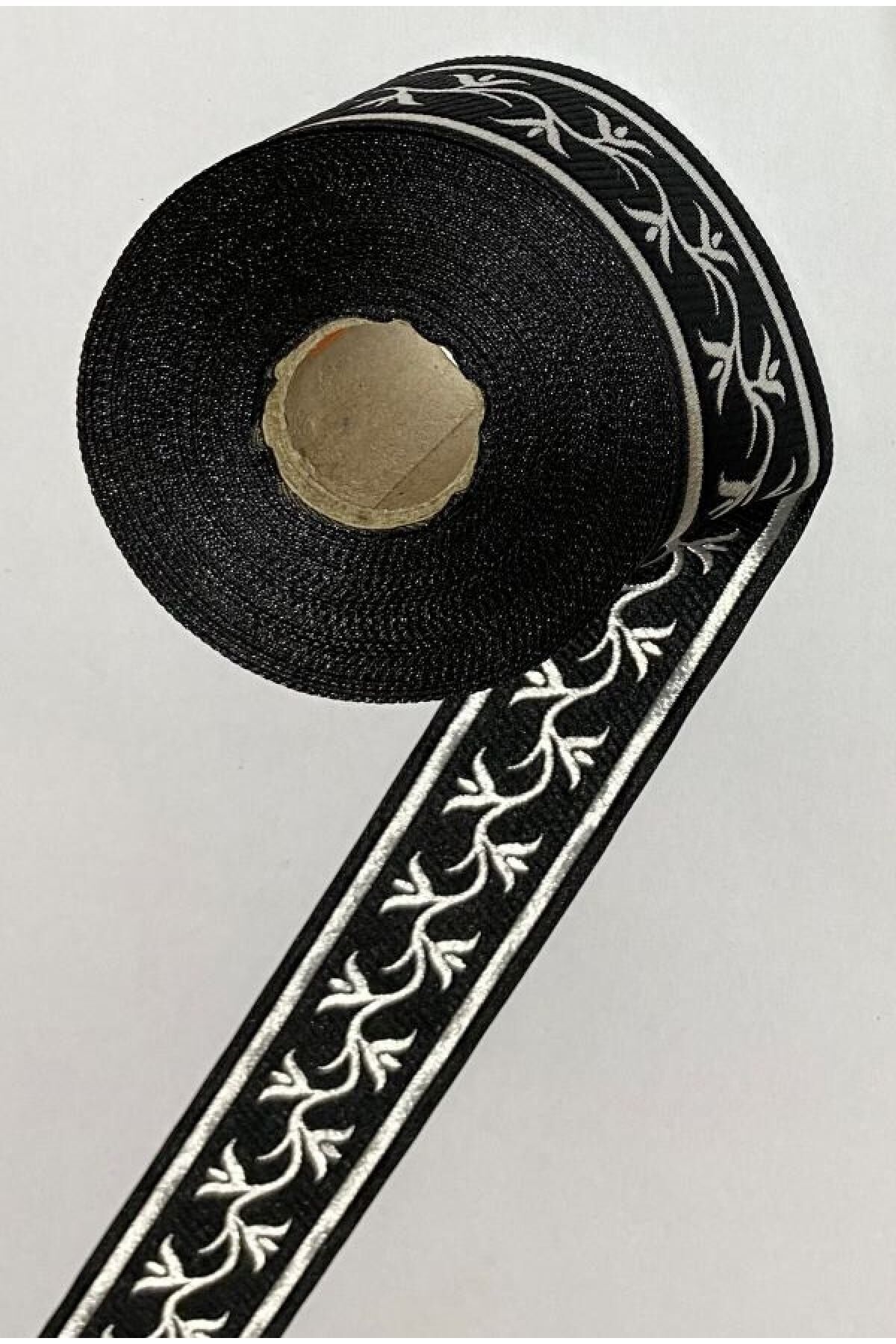 Bordür Şerit 33mmx10metre. Renk:8 Siyah.