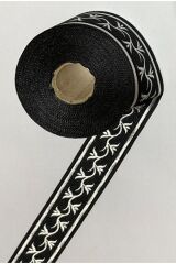 Bordür Şerit 33mmx10metre. Renk:8 Siyah.