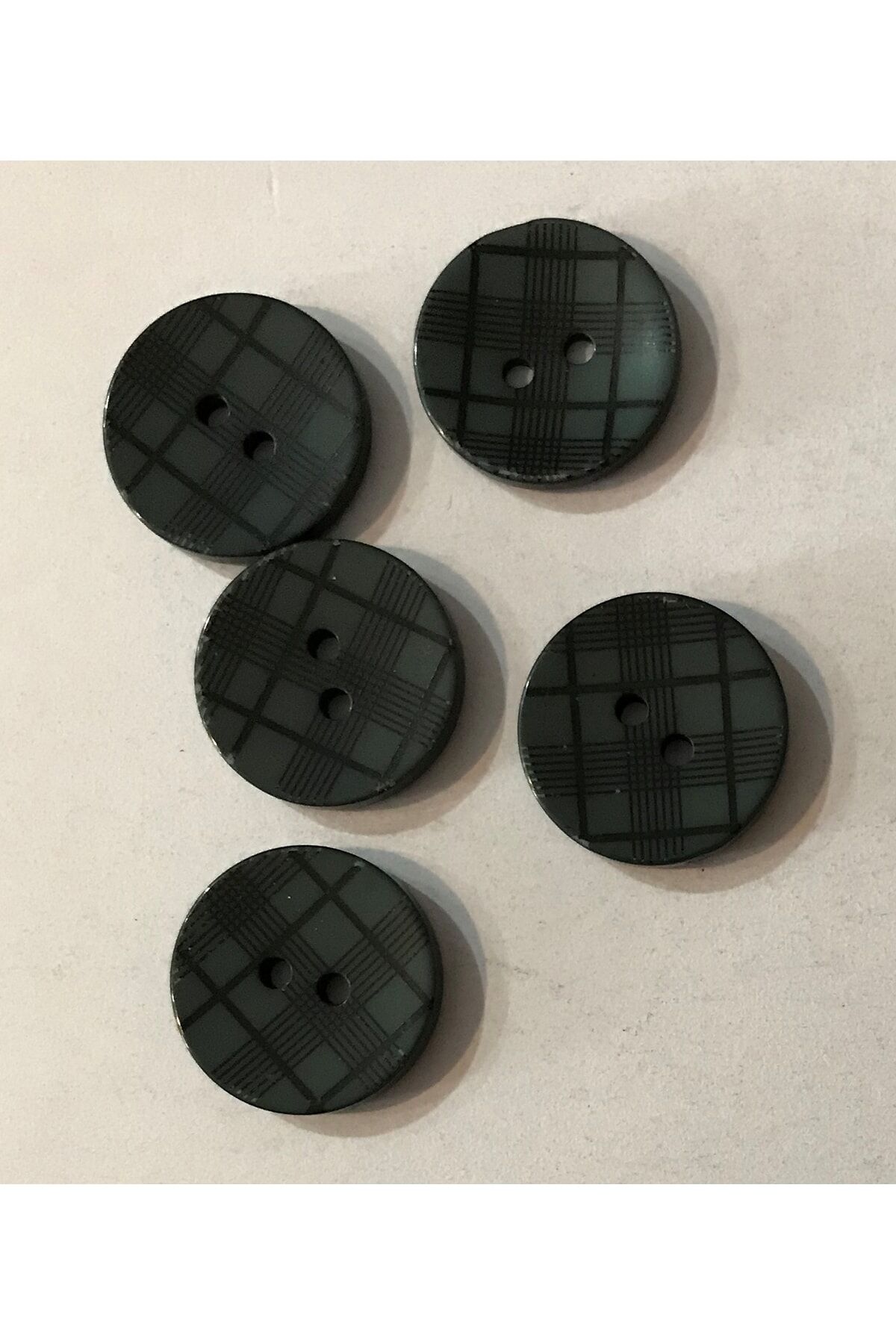 Ekose Desenli Hırka Yelek Ceket Düğmesi. 2cm. 5'li Pkt.