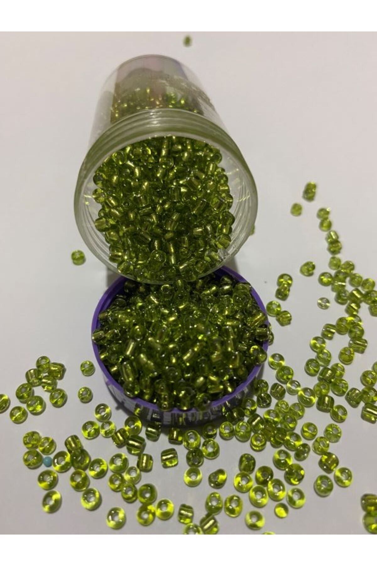 Kum Boncuk No:3 Yeşil