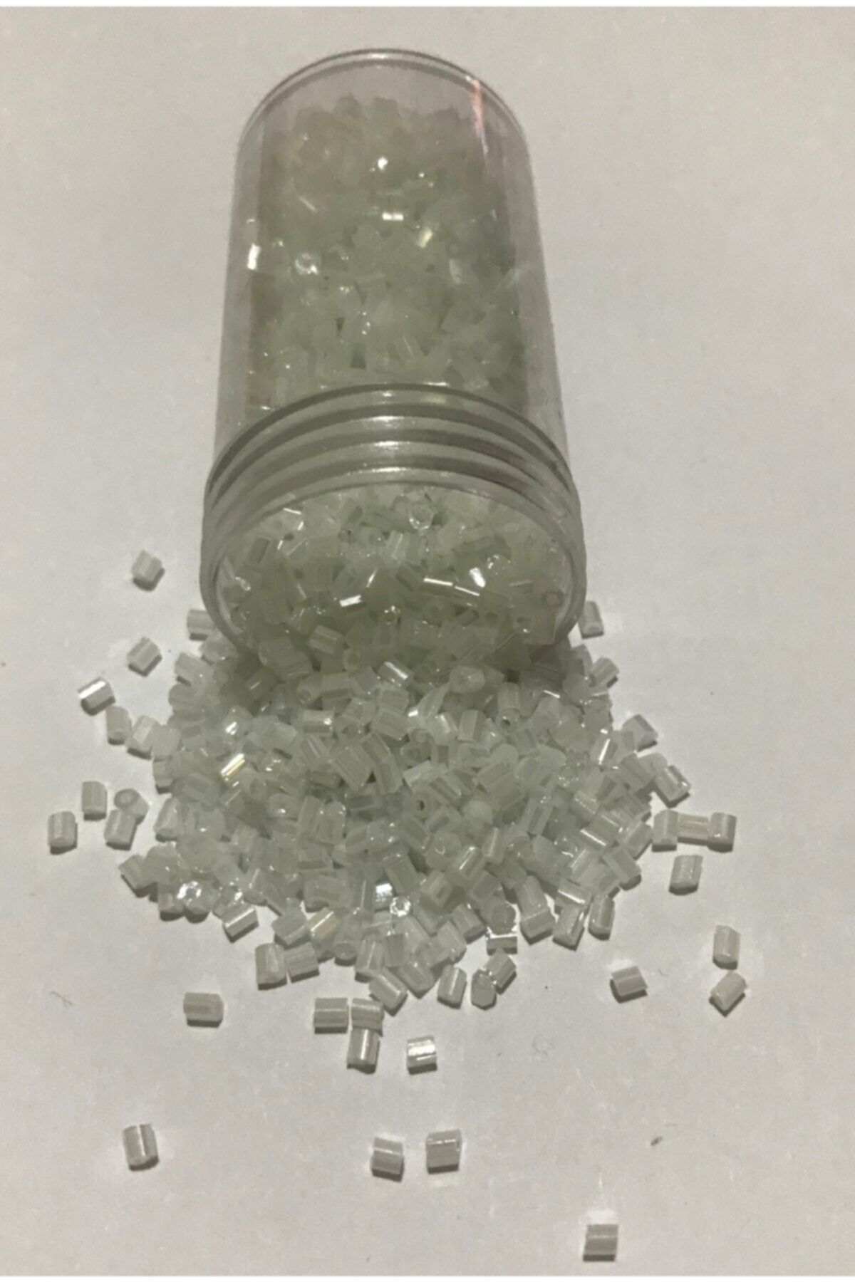 Boru Boncuk 3mm Beyaz