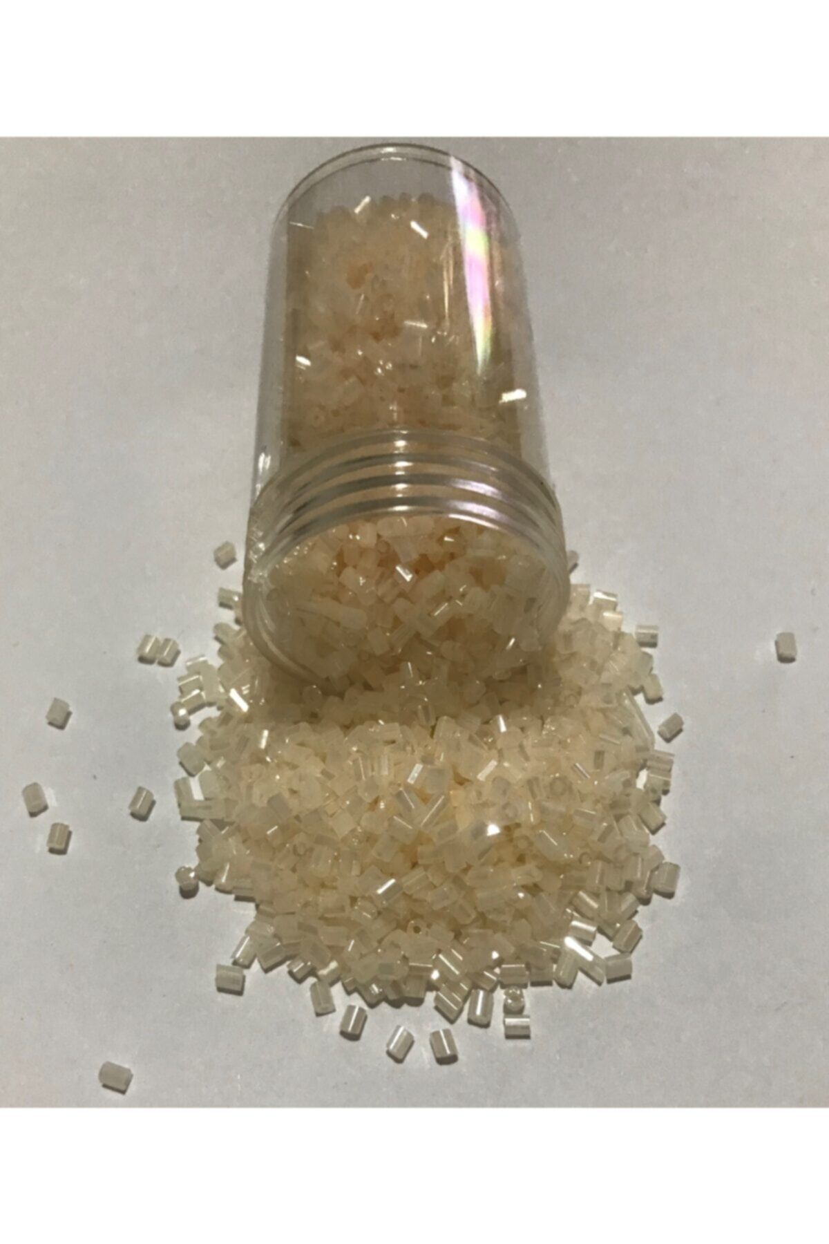 Boru Boncuk 3mm Koyu Krem