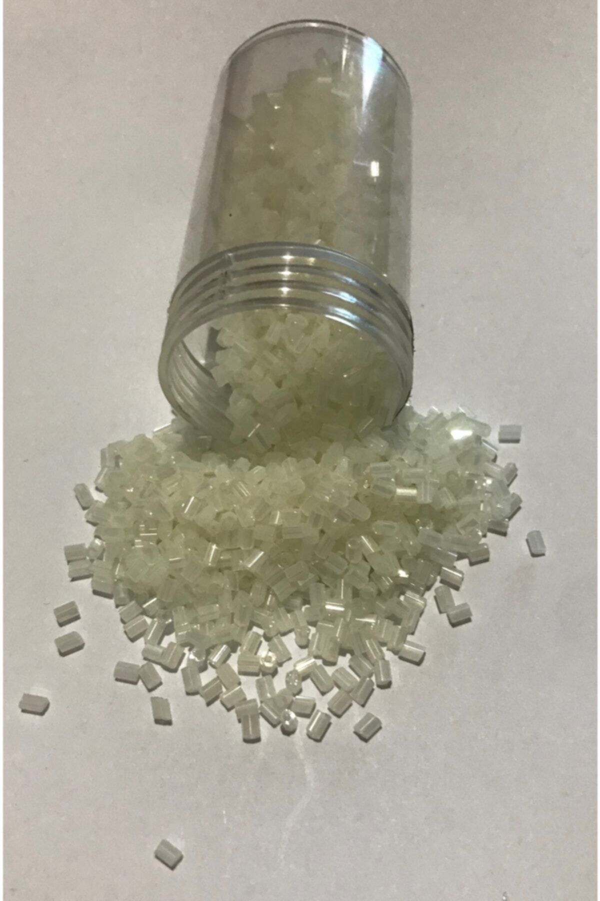 Boru Boncuk 3mm Krem