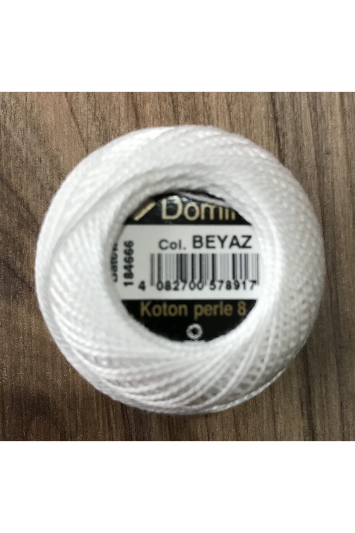 , Domino8 Koton Perle, Kanaviçe Nakış Ipi Renk:beyaz