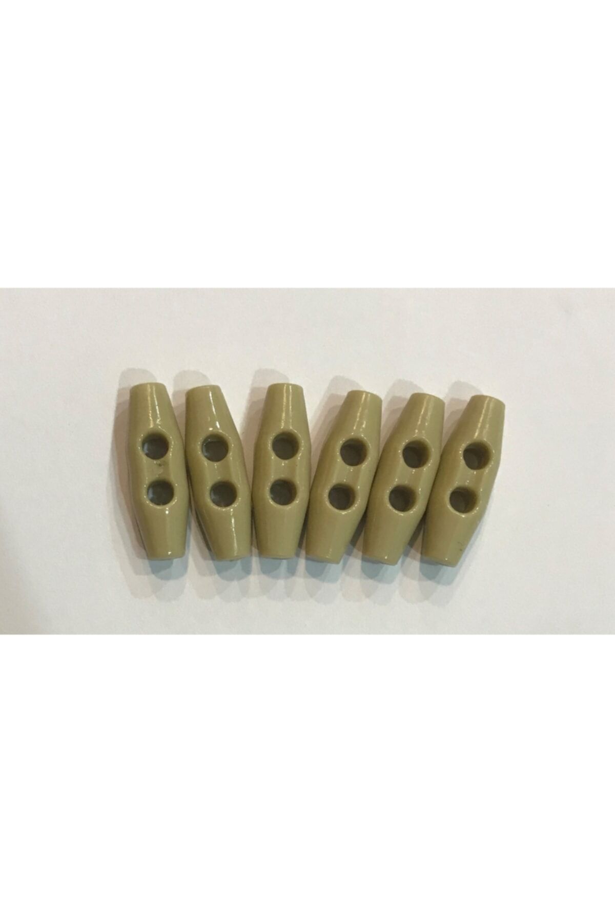 Plastik Çoban Düğme 25mm 6'lı Paket. Bej.