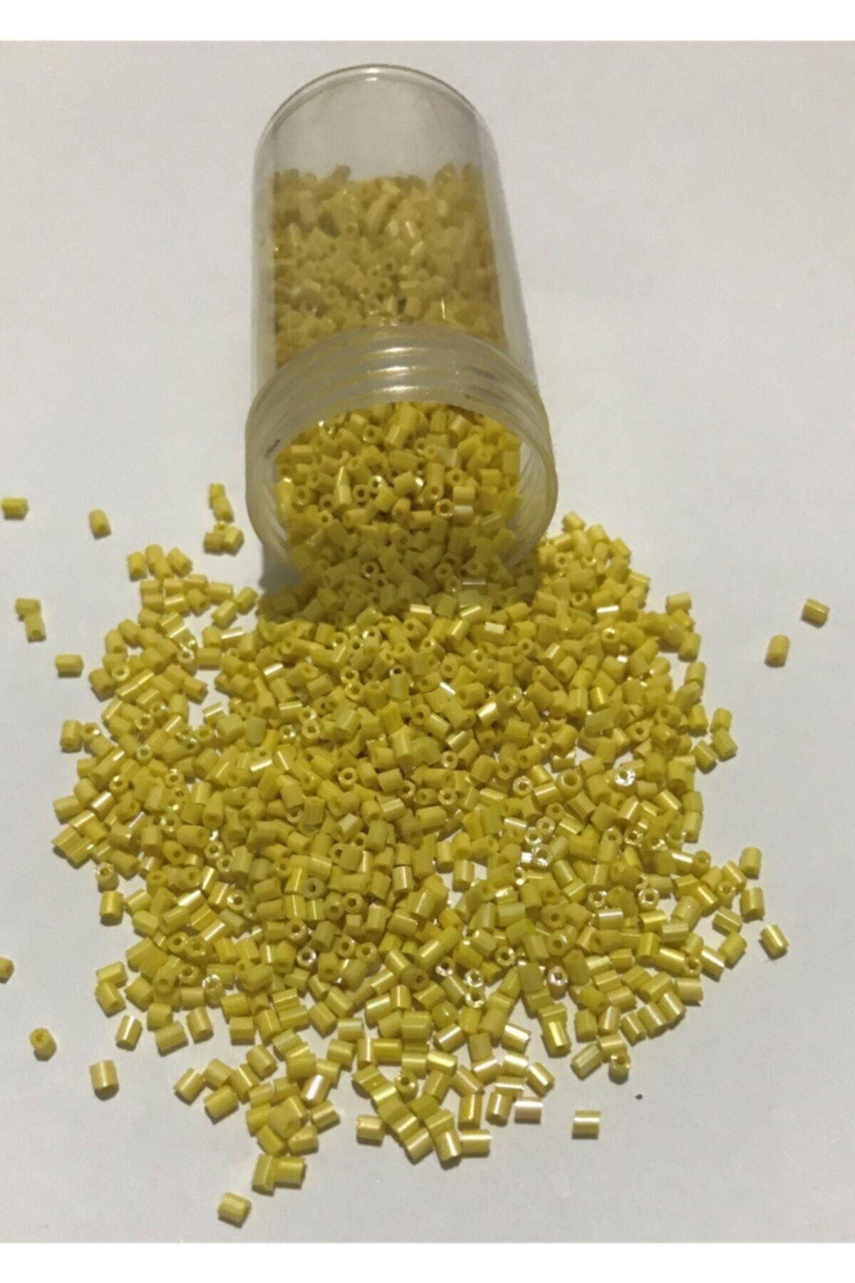 Boru Boncuk 3mm Sarı