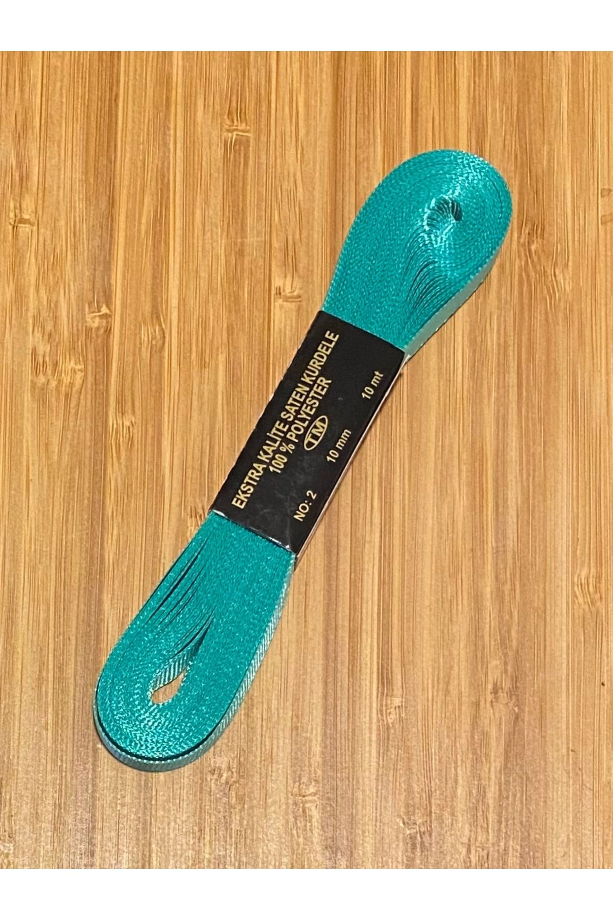 1 cm 10 Metre. Grogren Kurdele. Su Yeşili