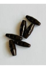 Plastik Çoban Düğme 25mm 6'lı Paket. Kahve