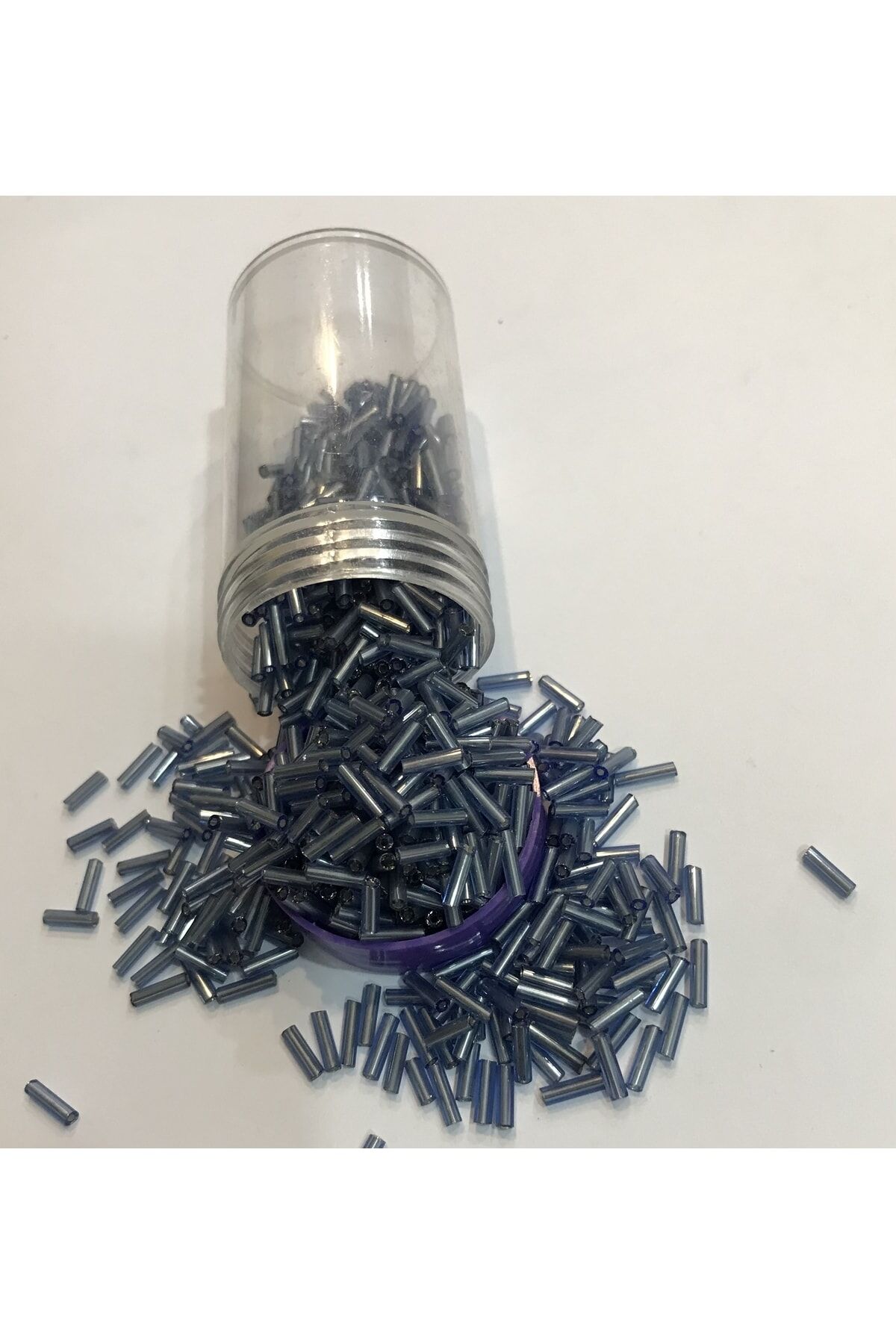 Boru Boncuk 6mm Indigo