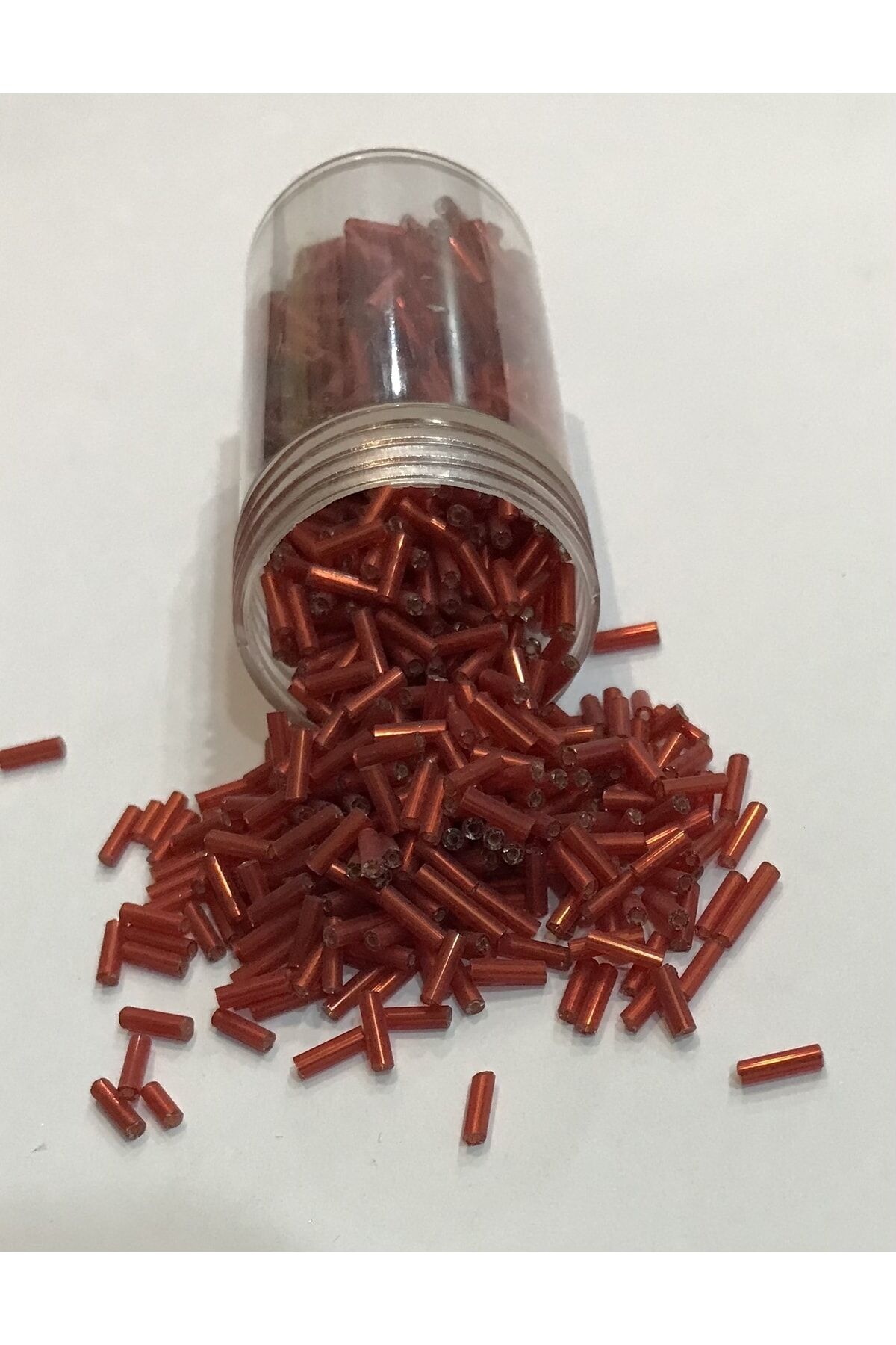 Boru Boncuk 6mm Kırmızı