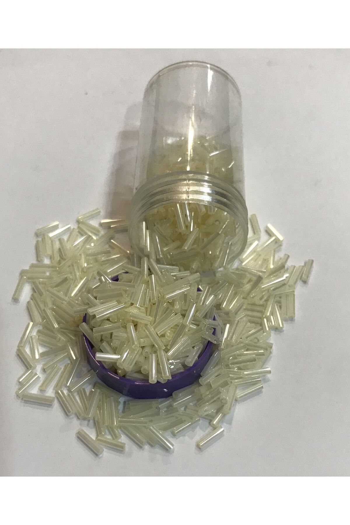 Boru Boncuk 6mm Koyu Krem