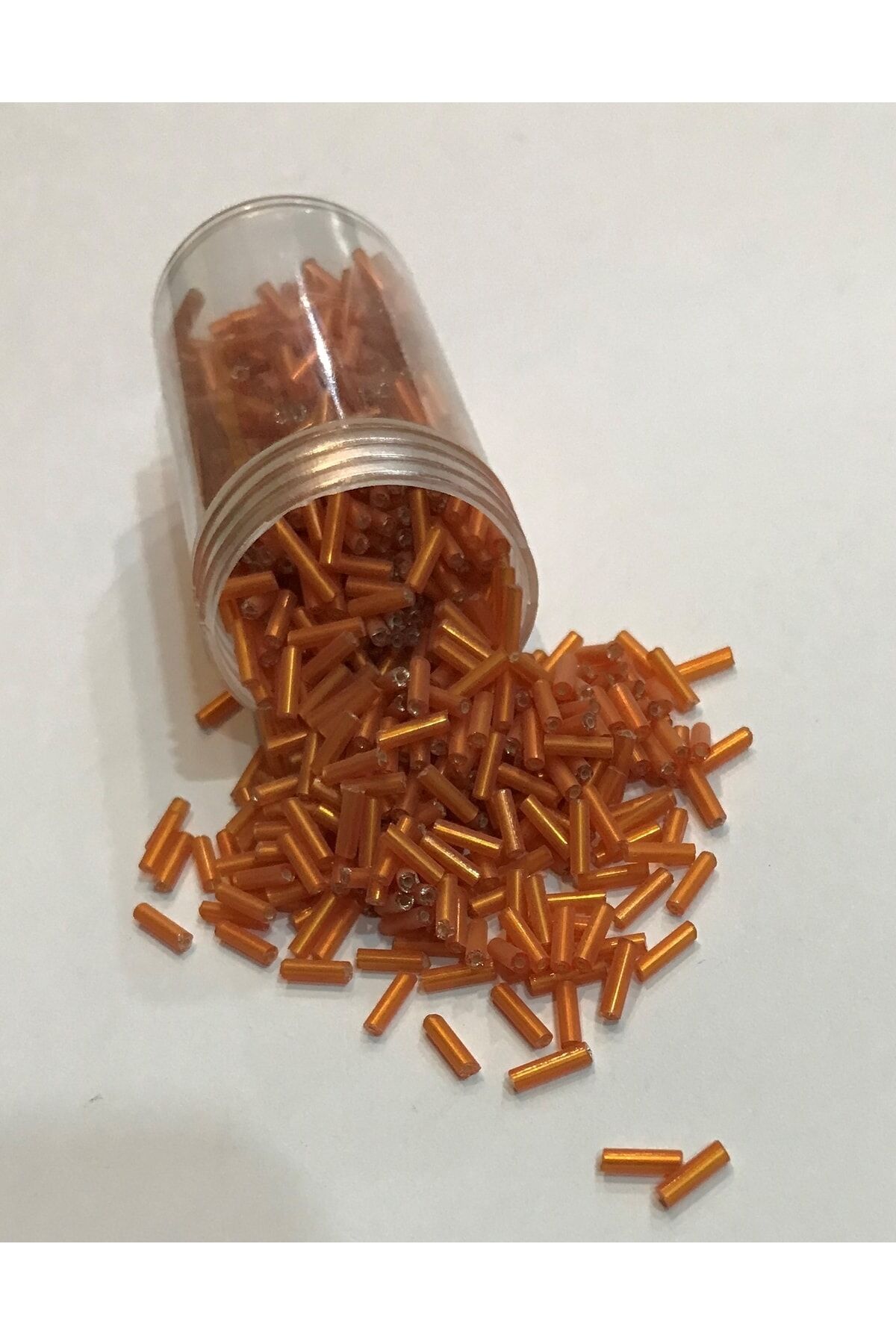 Boru Boncuk 6mm Oranj