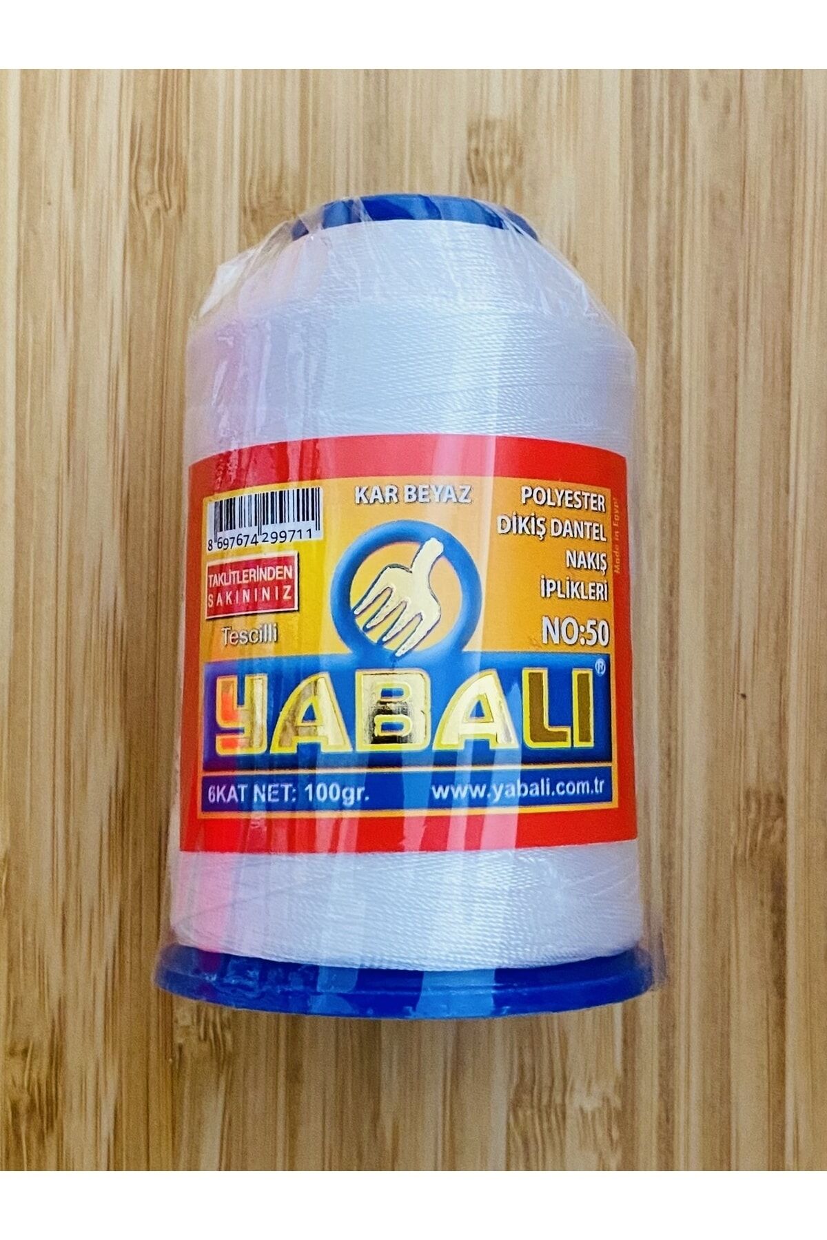 100 Gram Polyester No:50. 6katlı Oya Dantel Ipi.