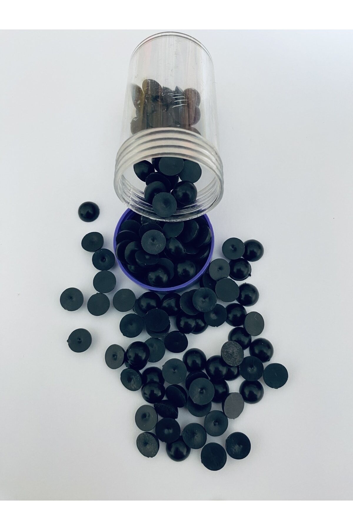 El Işleme Yapıştırma Plastik Yarım Inci. 8mm. Takriben:150 Adet.