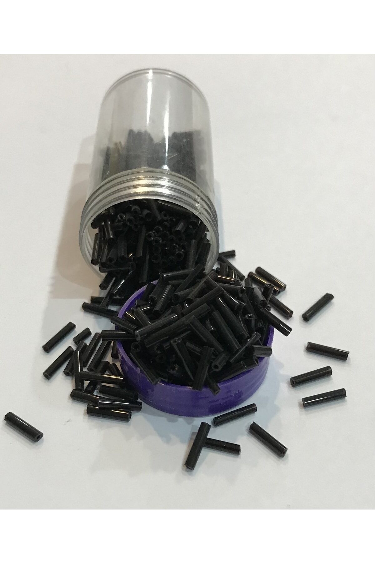 Boru Boncuk 9mm Siyah. Brüt 37gr.