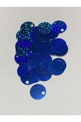 Patik, Çanta, Supla Ve Makrame Pulu 20mm 25gr. Takriben 185 Adet. Janjan Mavi.