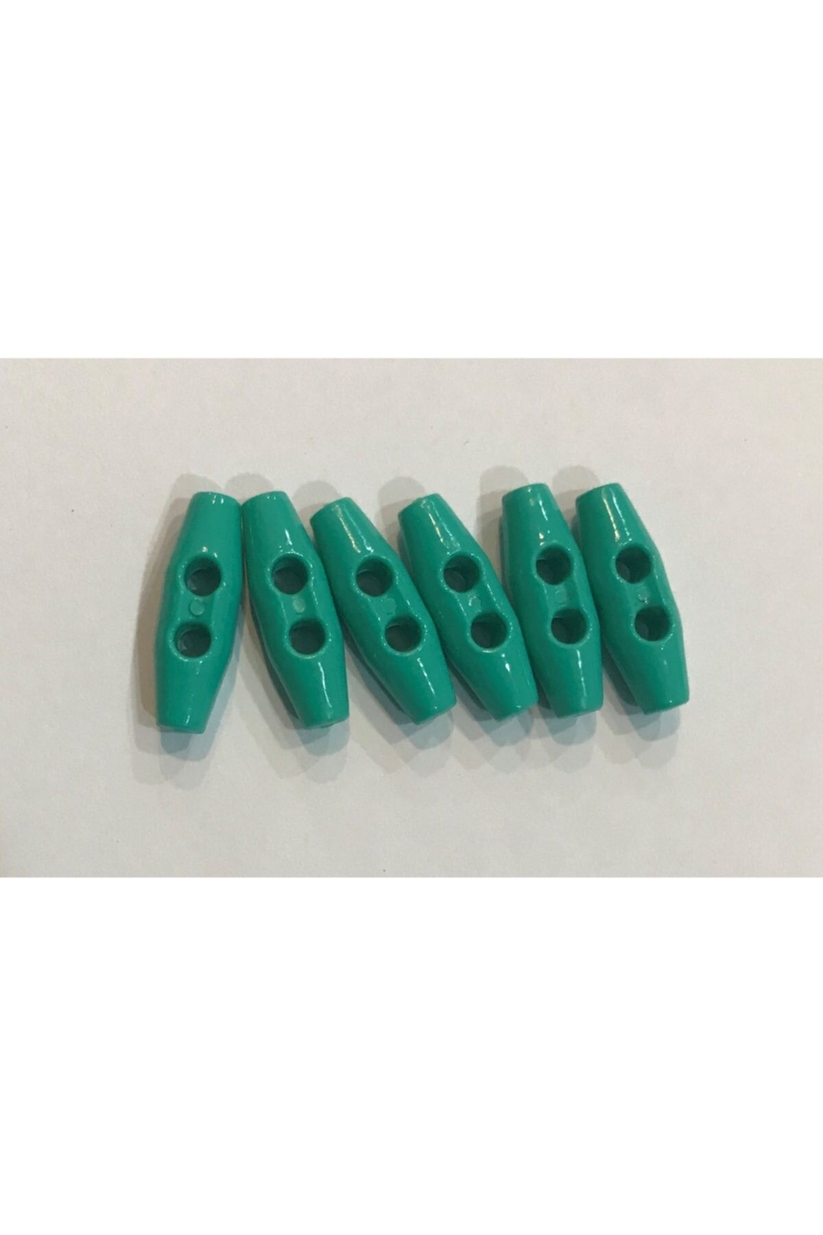 Plastik Çoban Düğme 25mm 6'lı Paket. Turkuaz.
