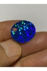 Patik, Çanta, Supla Ve Makrame Pulu 20mm 25gr. Takriben 185 Adet. Janjan Mavi.