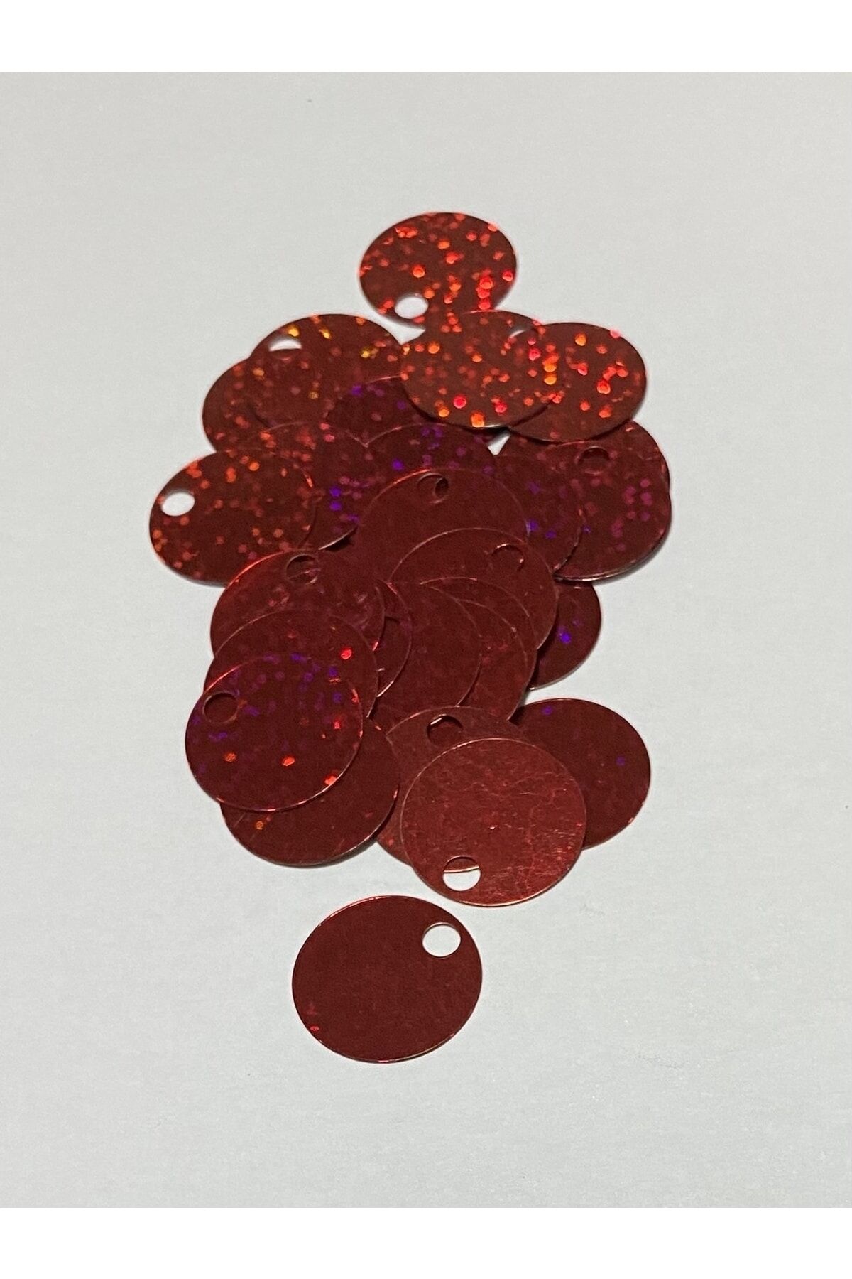 Patik, Çanta, Supla Ve Makrame Pulu 20mm 25gr. Takriben 185 Adet. Janjan Kırmızı.