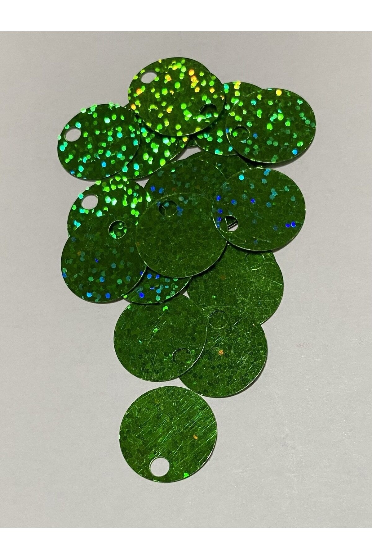 Patik, Çanta, Supla Ve Makrame Pulu 20mm 25gr.takriben 185 Adet. Janjan Yeşil.