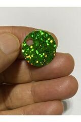 Patik, Çanta, Supla Ve Makrame Pulu 20mm 25gr.takriben 185 Adet. Janjan Yeşil.