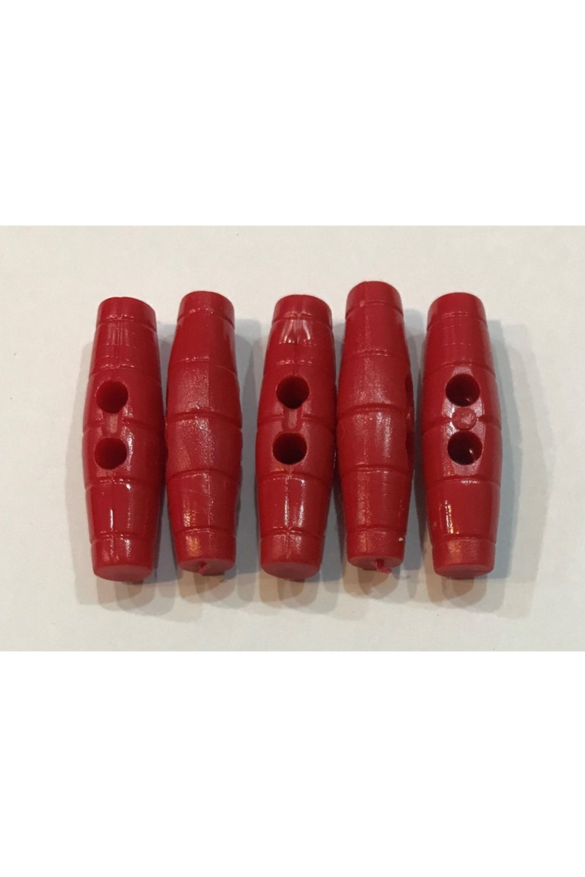 Plastik Çoban Düğme 38mm 6'lı Paket. Kırmızı.