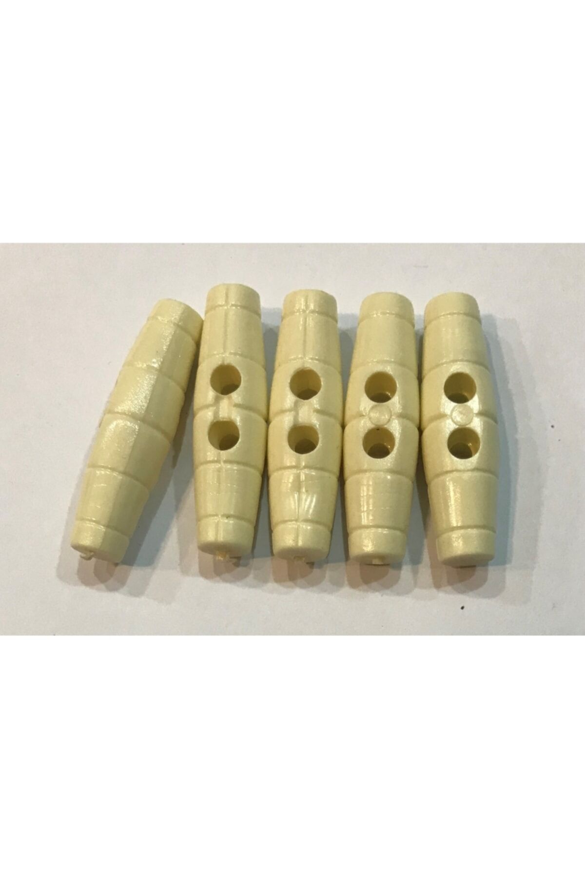 Plastik Çoban Düğme 38mm 6'lı Paket. Krem.