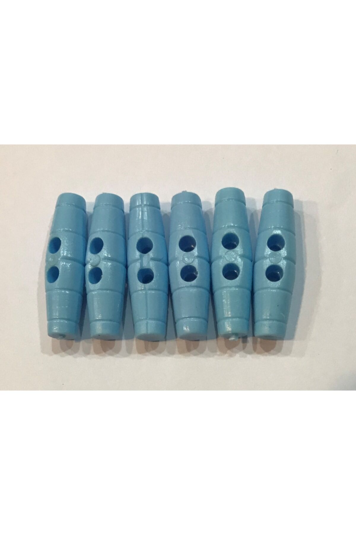 Plastik Çoban Düğme 38mm 6'lı Paket. Mavi.
