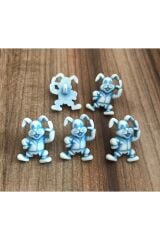 Tavşan Süs Düğme 25mm. 5'li Paket.