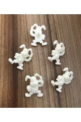 Tavşan Süs Düğme 25mm. 5'li Paket.